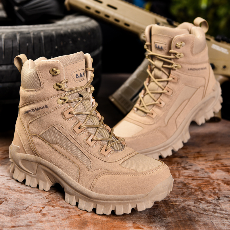 New foreign trade outdoor high-top jungle combat boots cross-border Delta hiking shoes camping desert boots combat boots