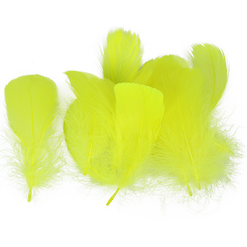 Picture of Special offer about 100 colored small floating feathers goose feather diy jewelry festival scene decoration filler feathers