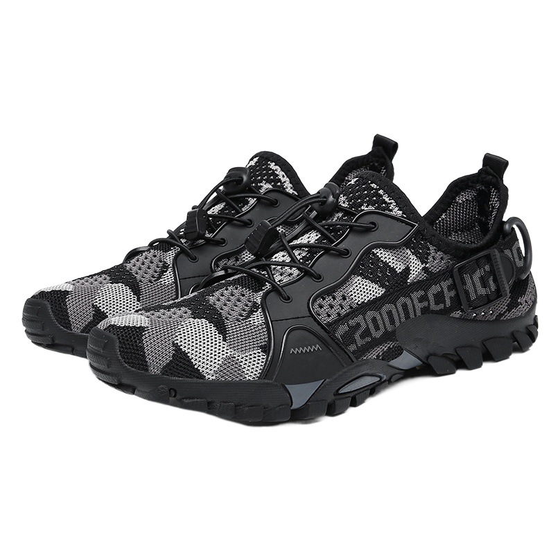 Outdoor Casual Shoes, New Mesh Breathable Sports Shoes, Men's Non-Slip and Wear-Resistant Hiking Shoes, Wading Shoes, River Tracing Shoes