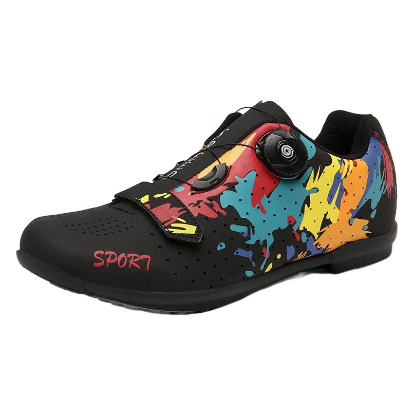 New Mountain Bike self-locking cycling shoes lockless cycling shoes road bike lock shoes hard bottom dynamic cycling shoes men and women