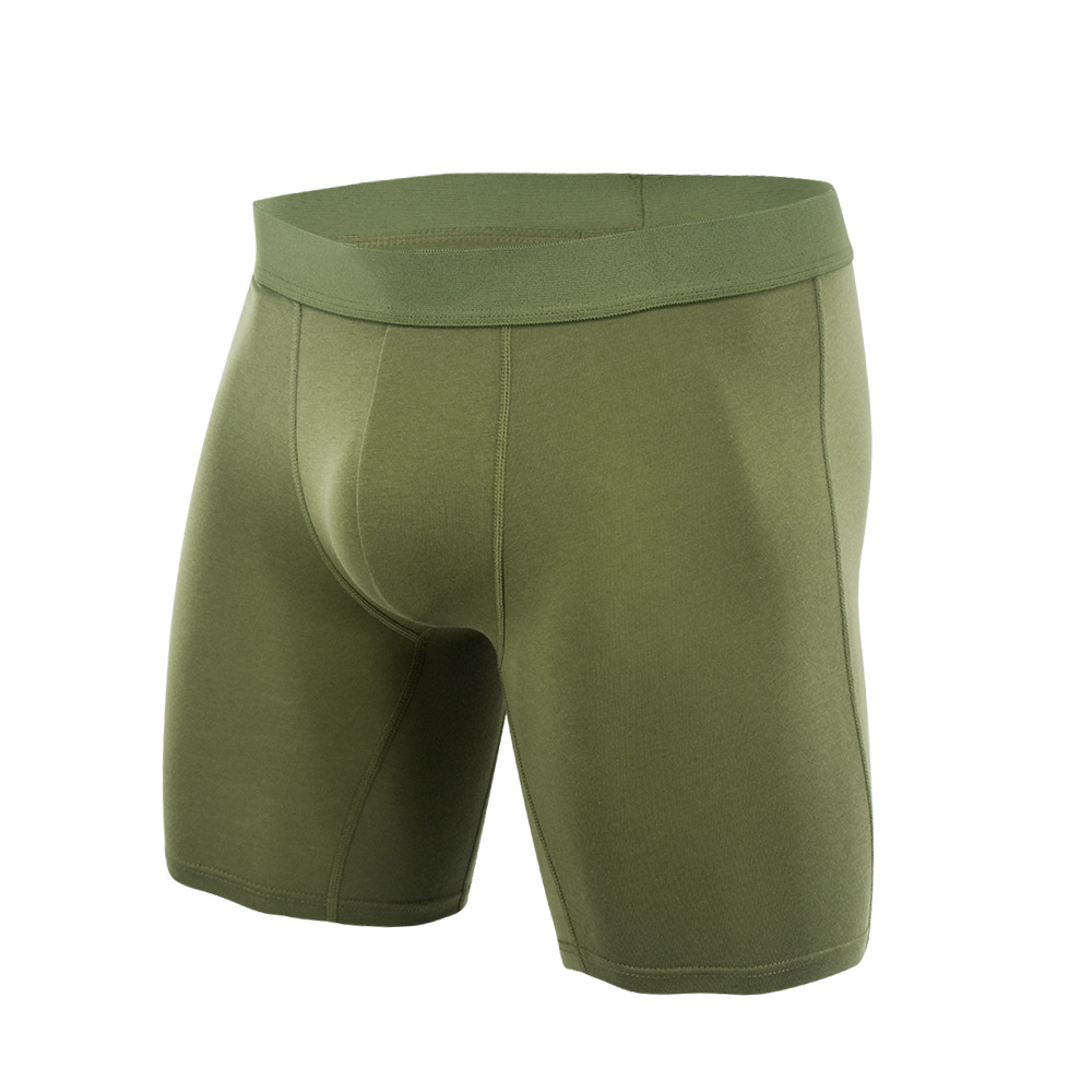 Picture of Pure Cotton Anti-Wear Leg Boxer Briefs American Trendy Underwear Amazon Cross-Border Wholesale Sports Long European and American Underwear for Men