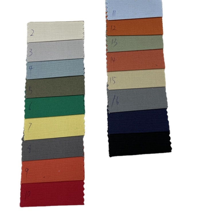 A large number of spot supply of cotton stretch linen bamboo fabric combed linen elastic fabric bag shoe fabric
