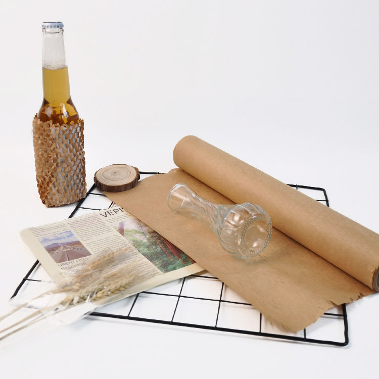 Picture of Manufacturers in stock White Honeycomb Paper Kraft Paper Glass Cosmetic Cushioning Shockproof Packaging Honeycomb Cushioning Paper