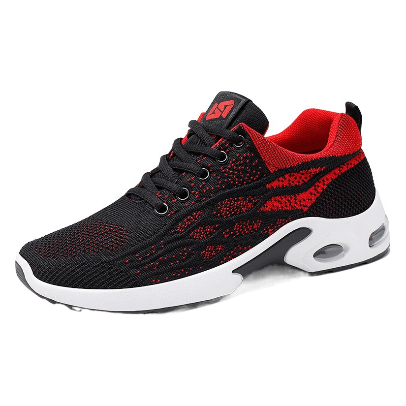 Men's Sports Shoes 2025 Foreign Trade Shoes Men's Breathable Lace-Up Running Shoes Korean Style Lightweight Casual Men's Shoes Breathable and Lightweight