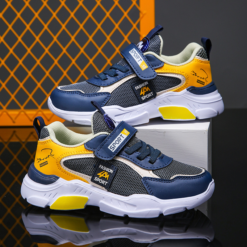 Picture of Sneakers Sports Walking Shoes Boys Zhongda 2024 Net Leather Shoes Casual Shoes Casual Children's Shoes Boys Running New