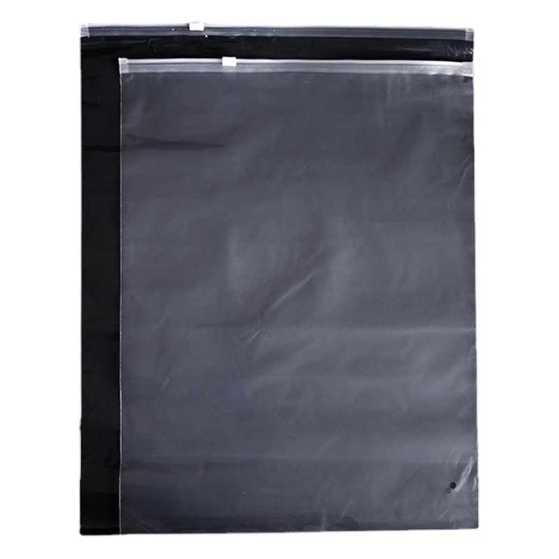 Spot clothing zipper bag jewelry luggage packaging bag can be printed LOGO zipper bag PE transparent zipper bag