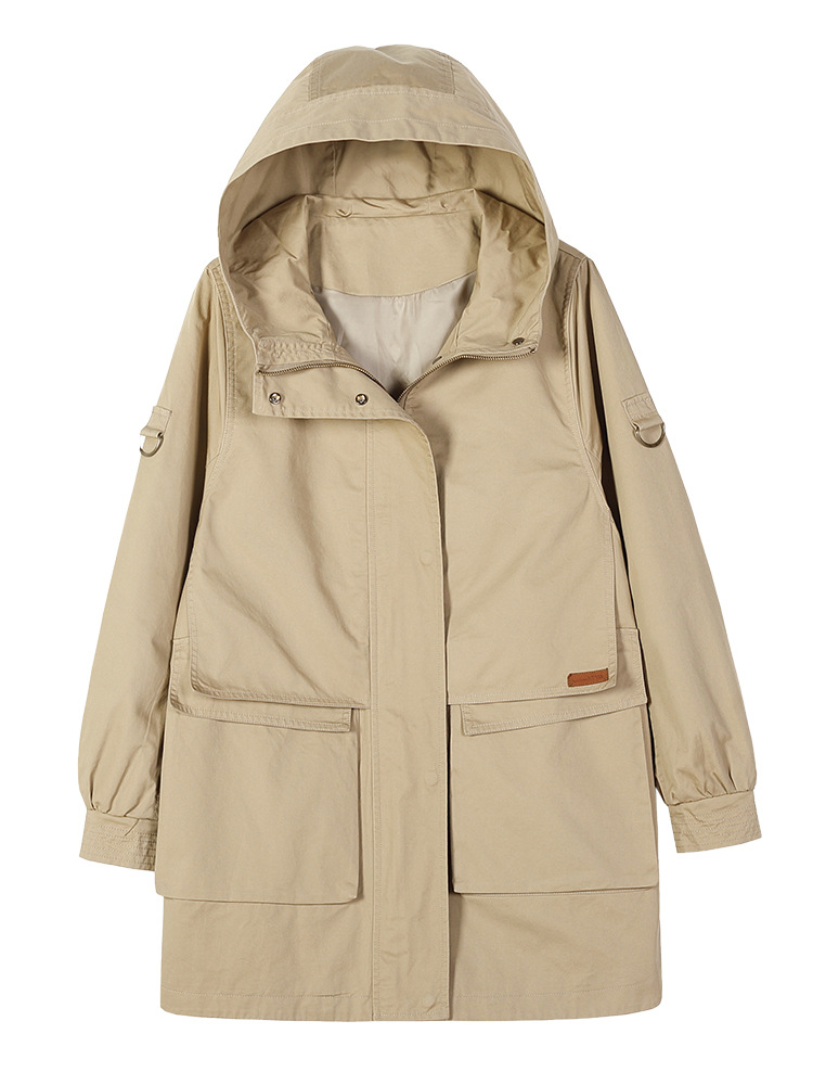 Picture of Windbreaker women's long small 2024 popular this year spring new loose casual women's spring and autumn coat tide
