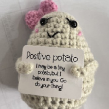 Picture of Cross-Border Hot-Selling Wool Crochet Positive Energy Potato Knitted Wool Cucumber Positive Energy Wool Crocheted Doll Finished Product