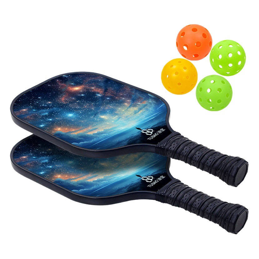 Picture of Fast and Popular Pickleball Racket Set, a Must-Have Fashion Sports Equipment for Female Students, Manufacturer Fiberglass Pickleball Racket