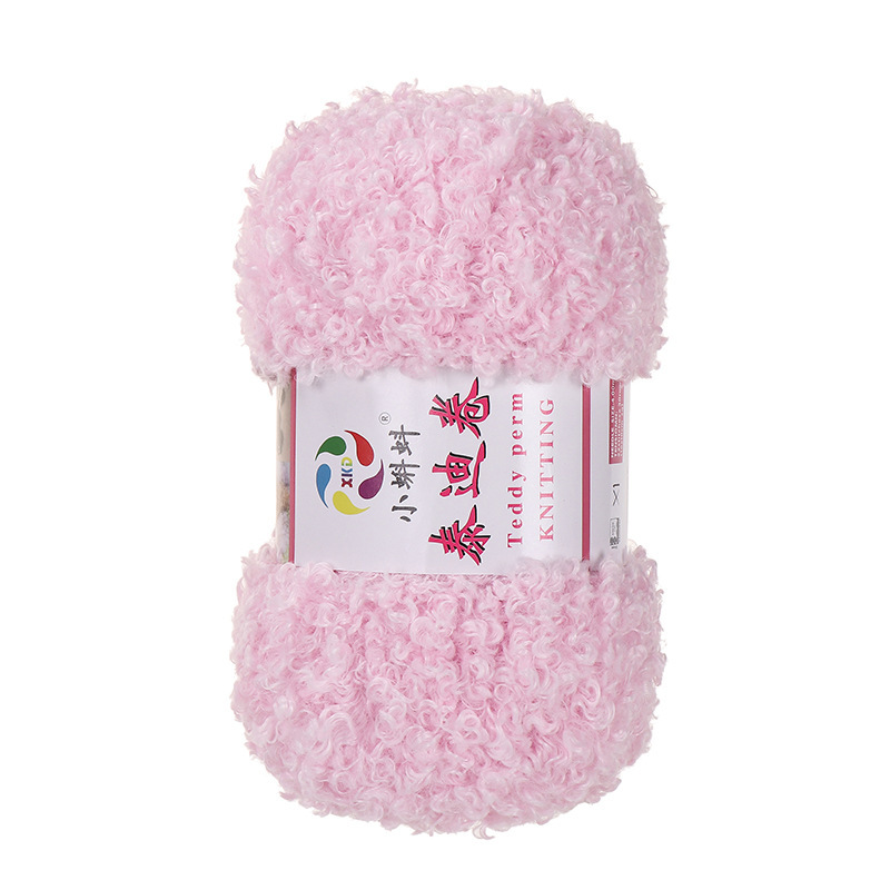Picture of Wholesale Teddy Curly Wool Loop Thread Handmade DIY Loop Velvet Crochet Thread Hand Knitted Scarf Doll Thread