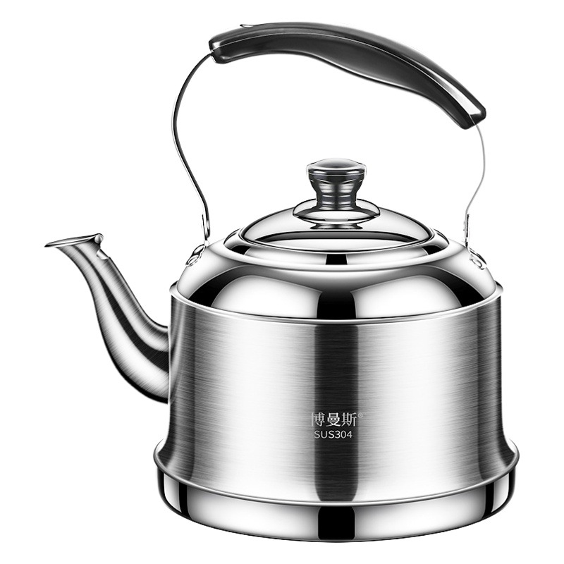 Chinese 304 stainless steel gas kettle household open fire kettle large capacity sound whistle kettle wholesale