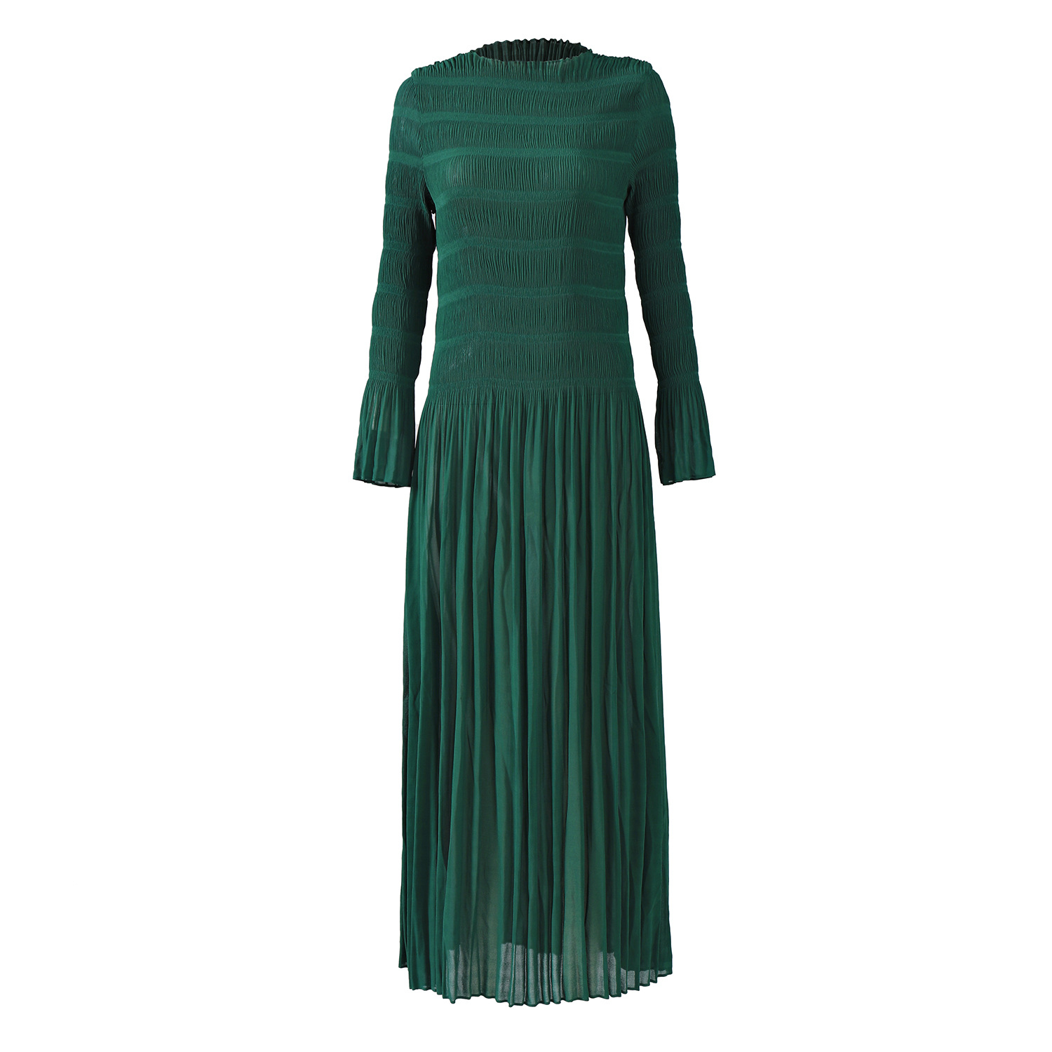 Picture of European and American Clothing Long-Sleeved Dress for Women 2024 Early Autumn New Large Size Slim Round Neck Elegant Elegant A-Line Long Skirt