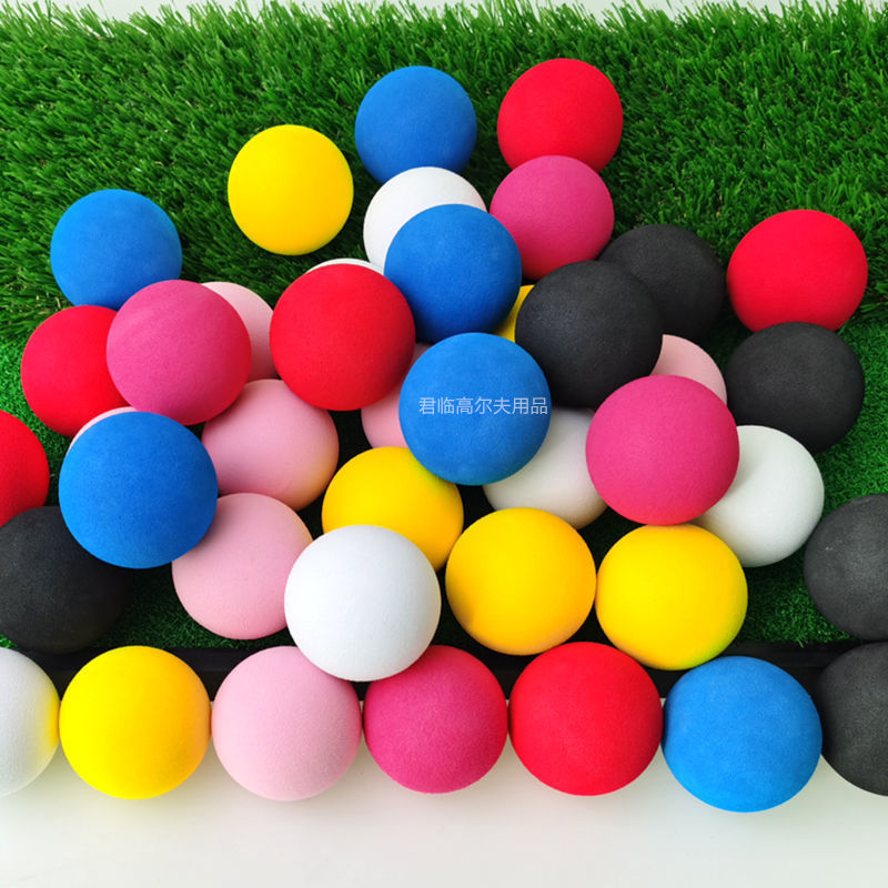 Picture of 50mm Golf EVA Ball Indoor Practice Ball Sponge Ball Entertainment Toy Ball Foaming Ball EVA Monochrome Ball N Color