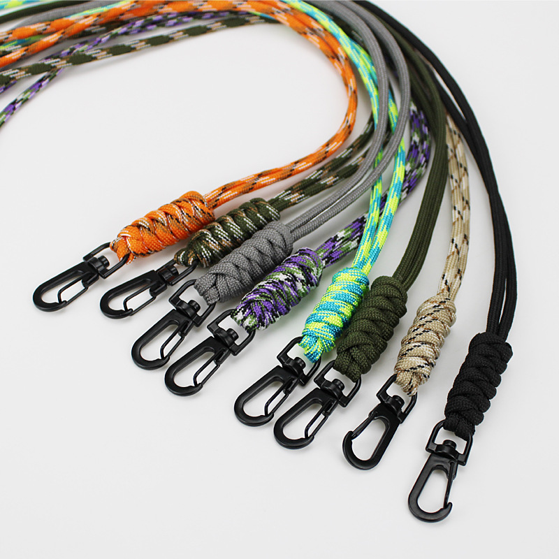 Cross-border New Products Lanyard Card Hanging Neck Work Permit Breast Card for the Elderly Children Keys Anti-lost Rope Mobile Phone Hand-woven