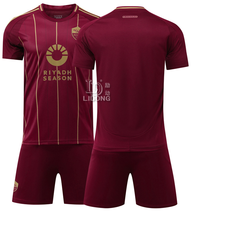 Picture of 2425 Rome Home Jersey New No. 21 Dybala No. 11 Dove Bic Football Suit Serie A Sports suit