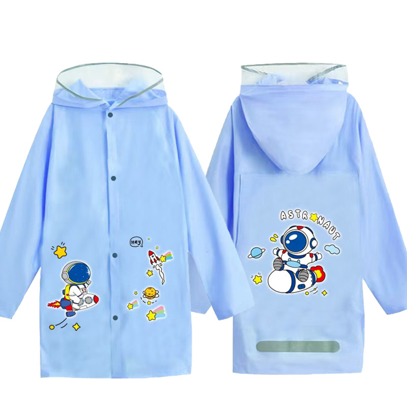 Picture of Kidsren's Whole Body Primary and Secondary School Students' Enlarged Schoolbags Baby Ponchos Thickeneded Long Waterproof Kindergarten Raincoats