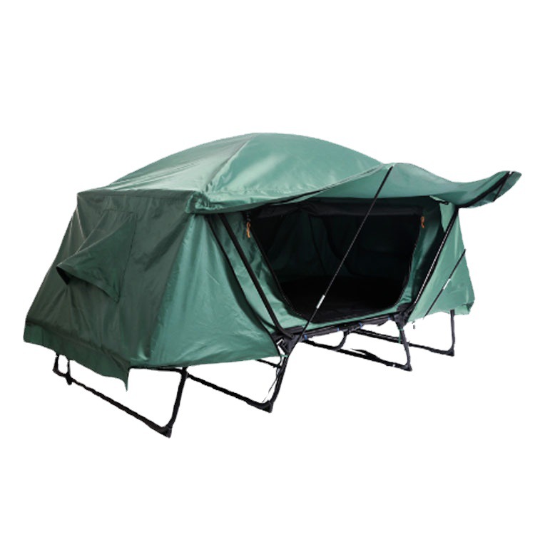 Picture of Outdoor camping tent thickened Oxford cloth warm off-ground tent single double fishing off-ground tent