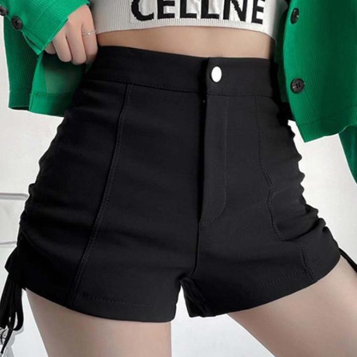 Women's Design Sense Niche Shorts Hot Girls 20 Outer Wear Shorts 23 Drawstring Slim Pants Summer Hot Pants All-match Korean Style