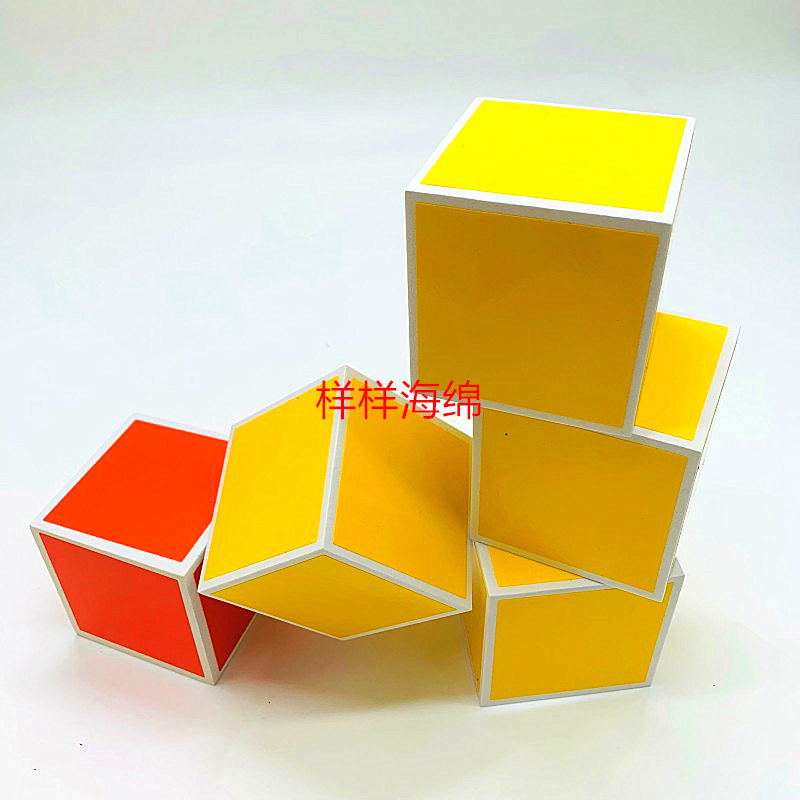 Colorful Handwritten Foam Dice Eva Round Corner Soft Dice Eva Printed Dice Square Dice