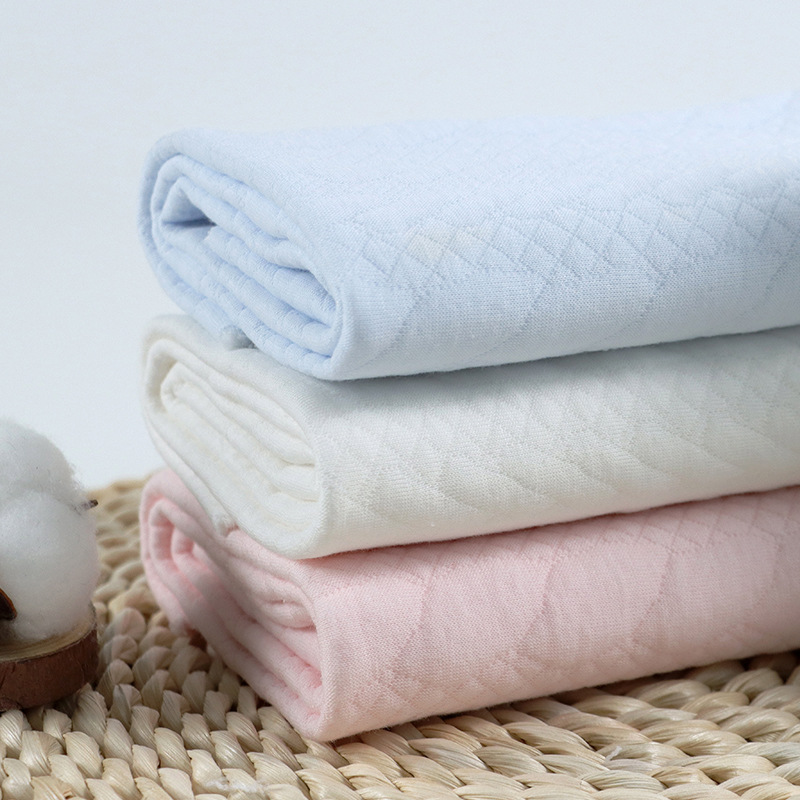 Picture of Twist Jacquard Two-sided Cotton Air Layer Home Clothes Silk Cotton Cloth Moon Clothes Baby's Jetsuit Air Layer