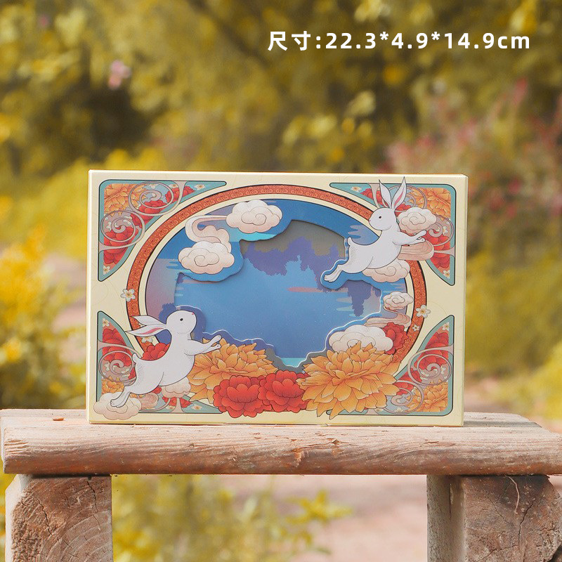 New Mooncake Packaging Box Manufacturer Wholesale Mid-Autumn Festival Gift Box Egg Yolk Pastry Packaging Box 80g 6 Pieces