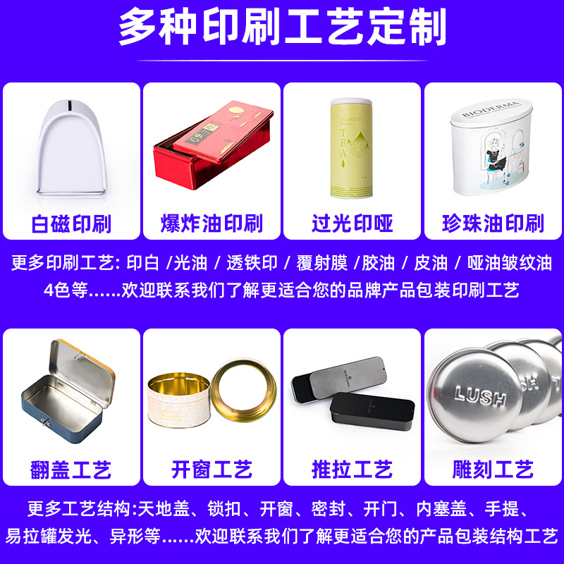 Picture of Spot Scented Candle Jar Tin Can Sealed Tea Jar Tinplate Box Round Tin Box Wedding Candy Box Packaging Small Tin Box