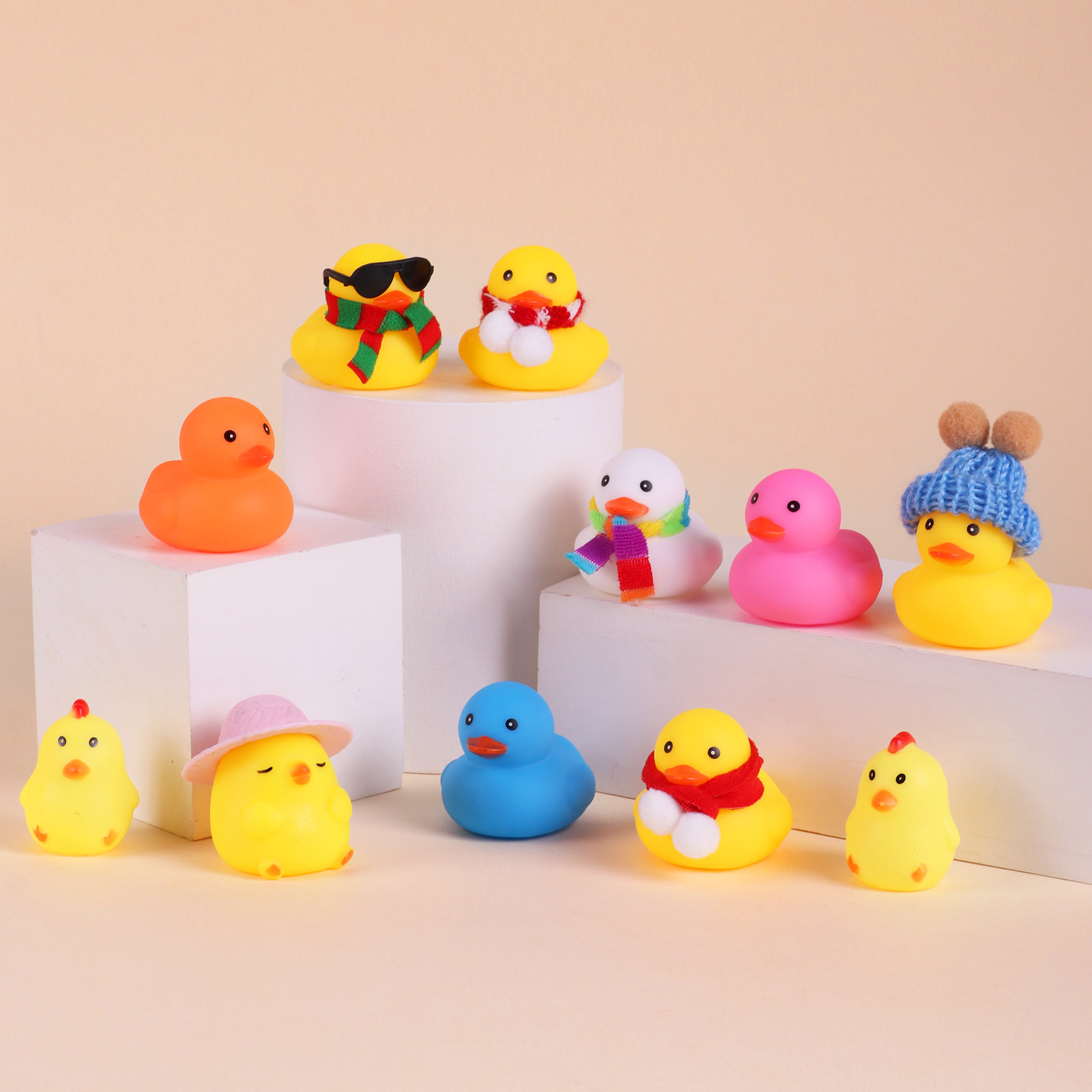 Picture of Christmas Little Duck Advent Calendar Box Countdown Blind Box Cross Border Amazon Rubber Duck Toy suit