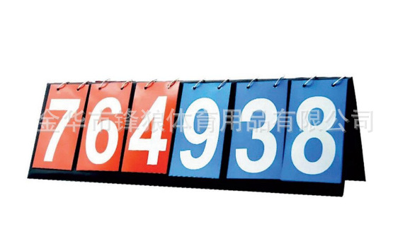 Picture of Four Scoreboard Four Flip Card Multi-function Foot Basket Volleyball Countdown Card Referee Scoreboard Competition Scoring