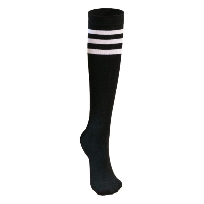 Longsha Cuff Socks Women's Spring and Autumn Japanese Mid-tube Knee Socks Student School Uniform White Half-cut Four Seasons Socks Women