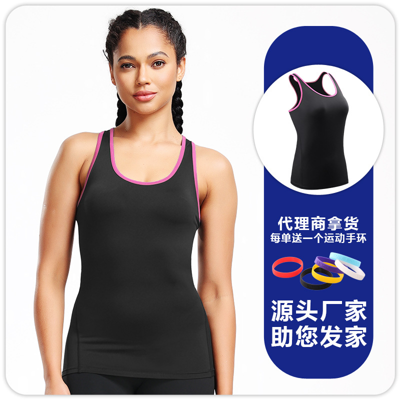 Picture of Yoga Camisole Women's Suit Inner Wearing Sports Outer Wearing I-Shapes Sleeveless Tight Base Shirt Running Top