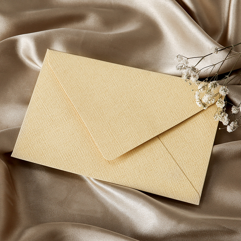 Picture of Linen Envelope Letter Paper Set Retro Love Letter Chinese Style Cowhide Special Paper Invitation Postcard Fire Paint Envelope