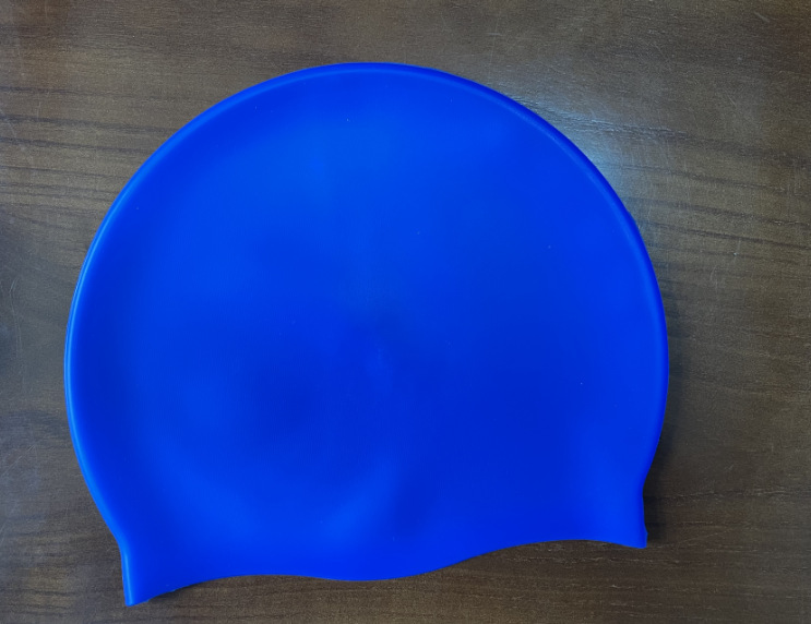 Picture of Hot sale unisex silicone swimming cap wholesale solid color high elastic breathable swimming cap waterproof non-slip head