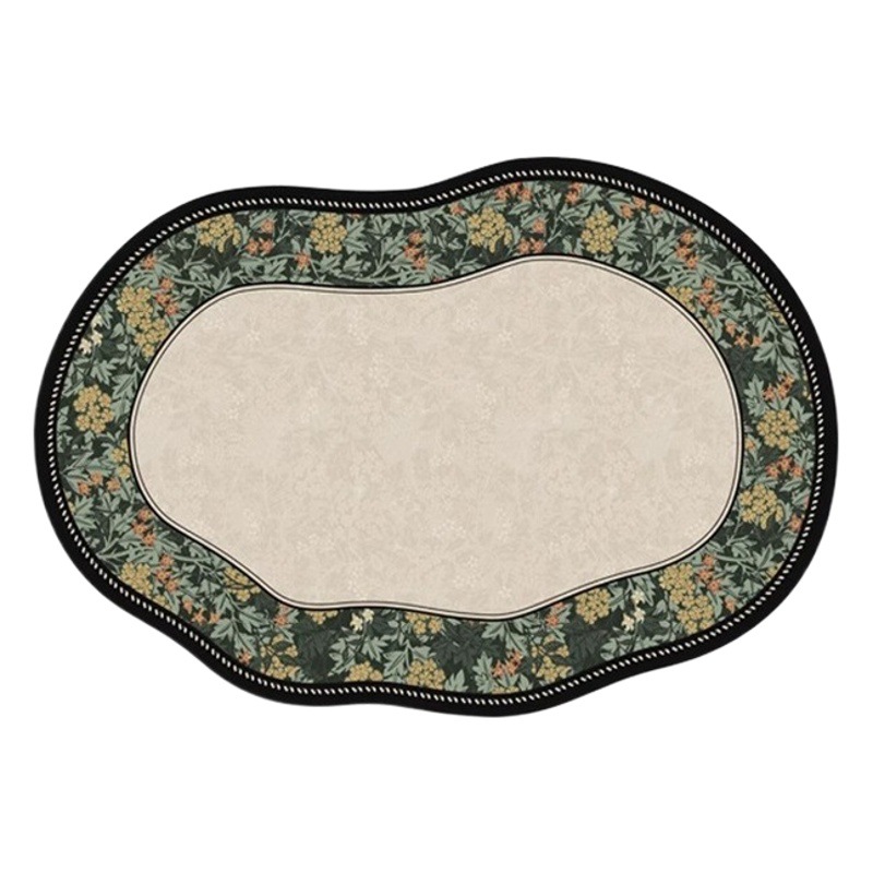 Carpet living room bedroom new American shaped bedside blanket waterproof care-free French sofa irregular cushion