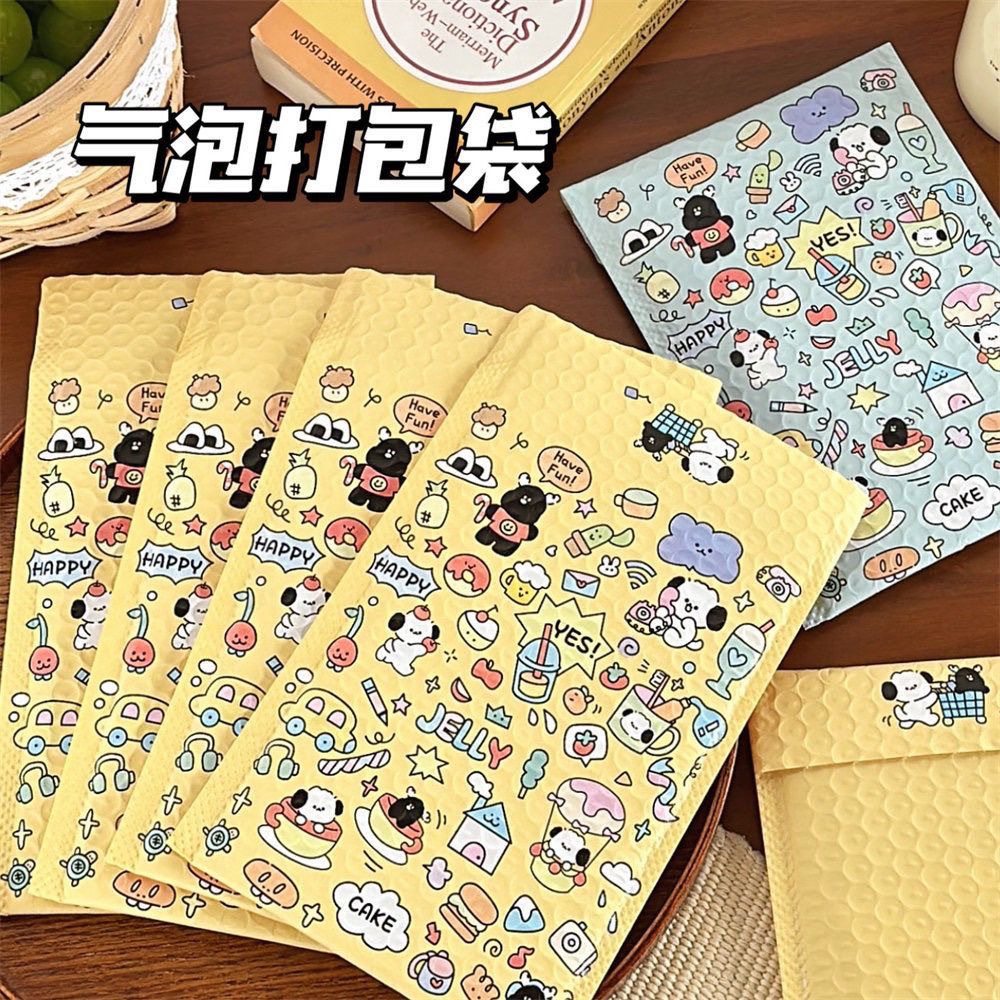 Ins Style Cartoon Bubble Bag Cute Jelly Puppy Express Jewelry Card Skin Bag Envelope Waterproof Shockproof Bag