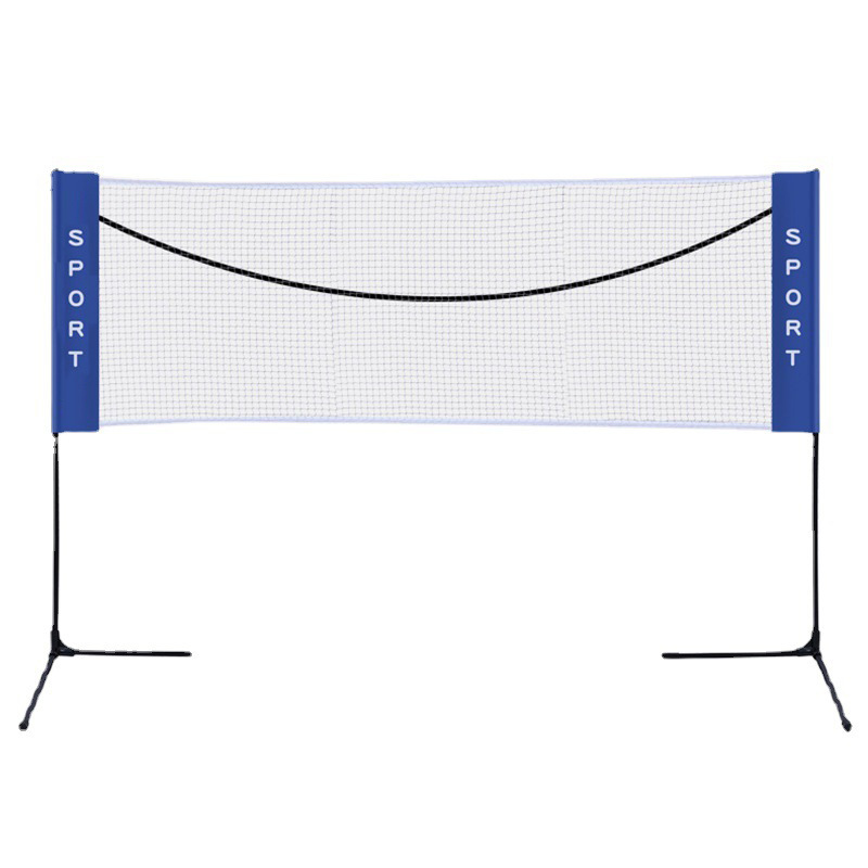 Badminton net rack portable super cost-effective factory wholesale standard net indoor and outdoor folding ball rack competition mobile feather net