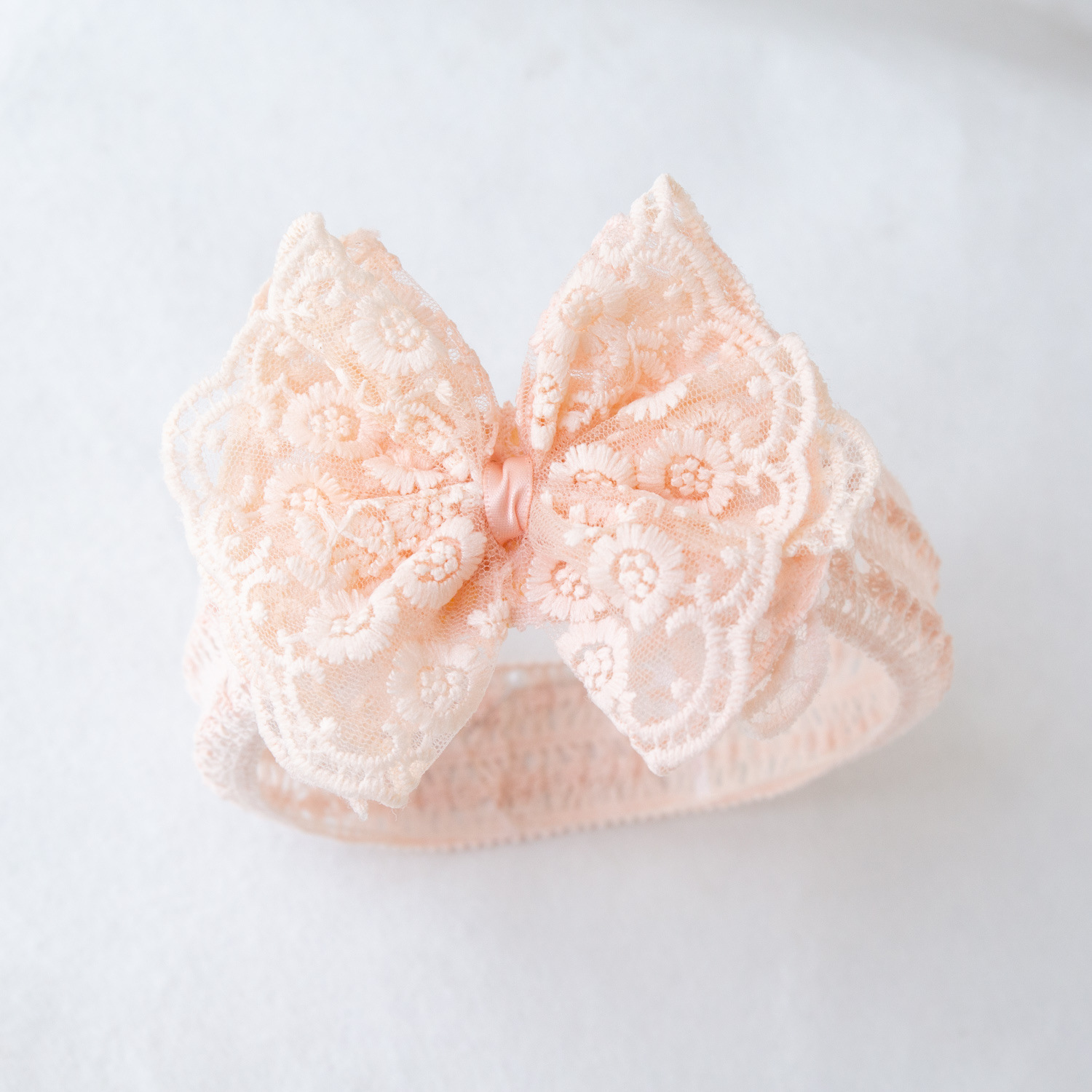 Picture of Baby lace hair band baby headdress baby girl hair band princess hair accessories bow