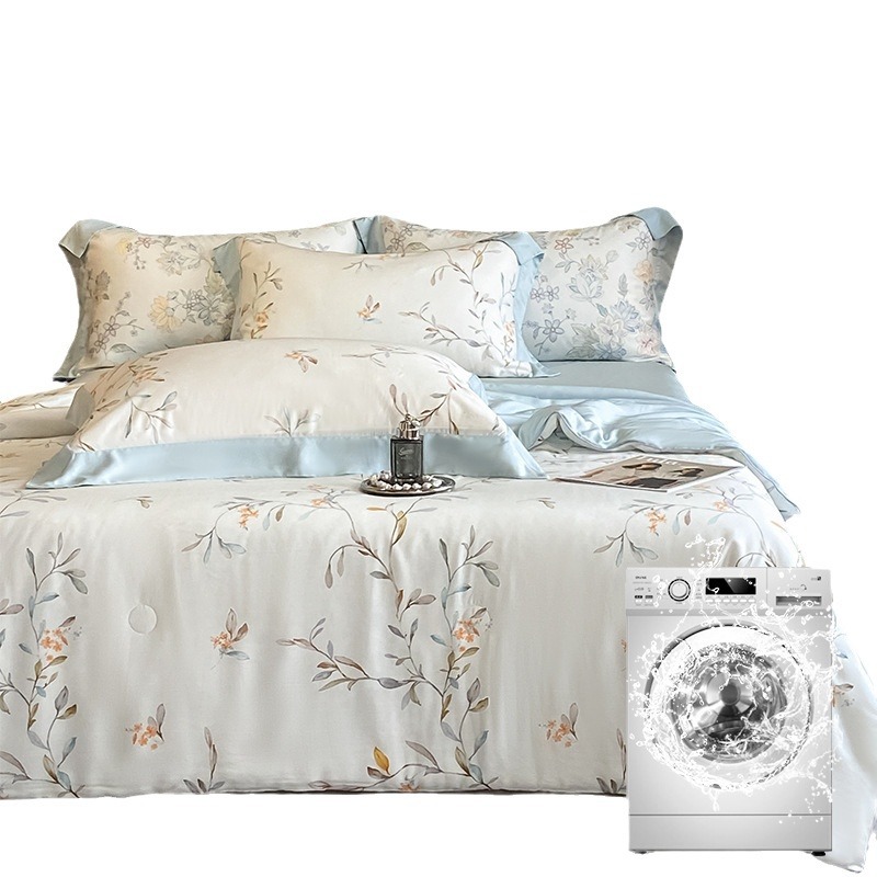 Picture of 2025 New Summer Fresh Summer Quilter Four-piece Light Luxury High-end Tencel Cool Summer Quilter Ice Silk Air Conditioned Quilter