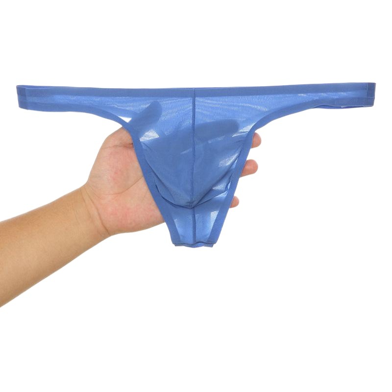 Manufacturer Wholesale Men's Seamless Thong Thin Japanese Style Translucent U Protruding Buttocks Breathable Underwear Export