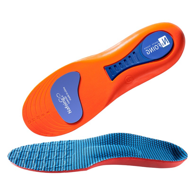 Sports Insoles Summer Military Training Insoles Women's Flat Foot Bow Support Long Stand Not Tired Shock Absorbing Men's Running Insoles