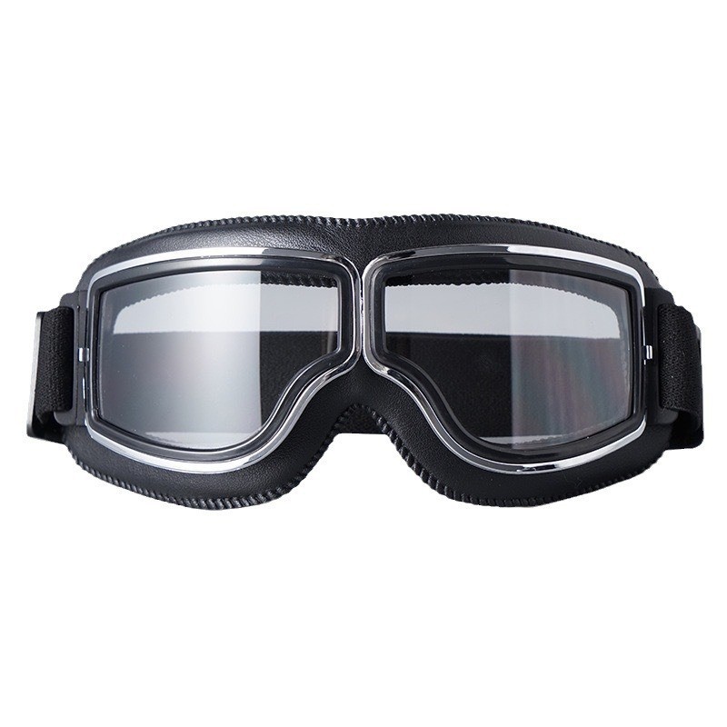 Internet Celebrous Trend Retro Harley Goggles Motorcycle Helmet Goggles Windproof Dustproof Motorcycle Riding Glasses Black
