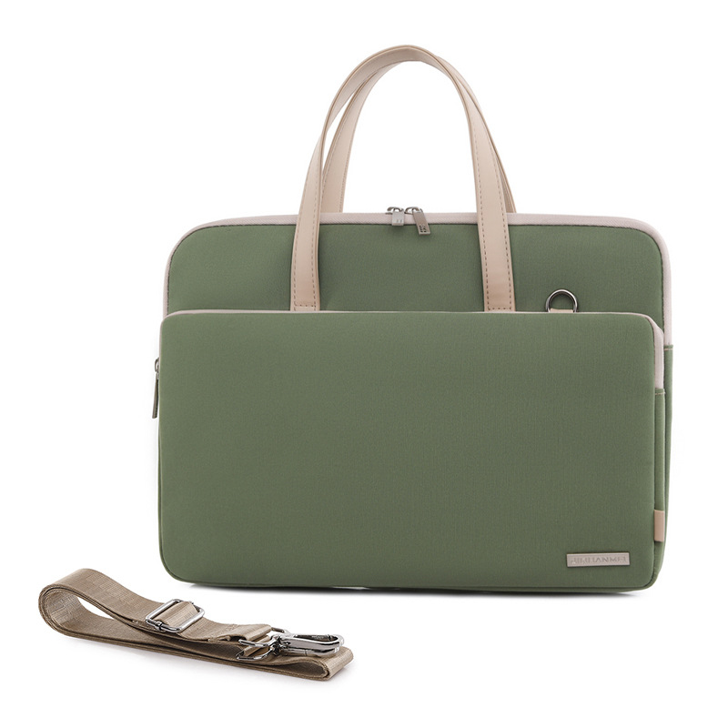 Picture of 2024 new laptop bag shoulder handbag 13/14/15 inch women's simple fresh messenger bag