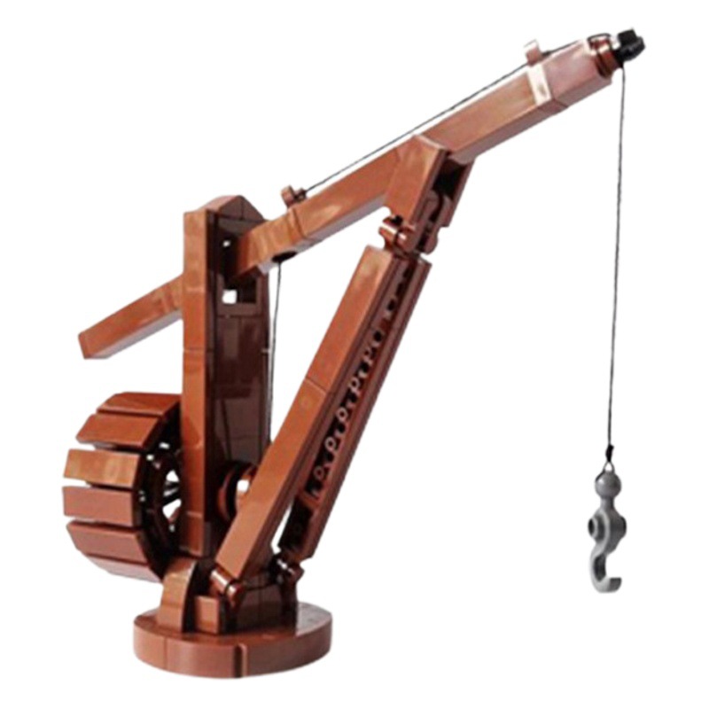 Compatible with Lego building blocks medieval building Castle tool crane harbor Crow Wharf harbor toy model