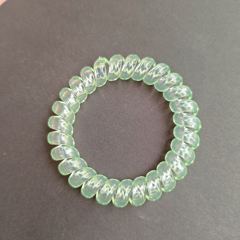 Picture of Candy Color Bold Bracelet Telephone Line Hair Ring Extra Large Rubber Band South Korea Headwear Hair Accessories Headband Spring Ring