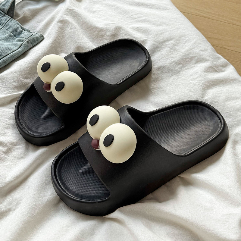 Big Eyes Slippers for Women, Summer Outer Wear, Slippers for Women, New Eva Slippers, Soft-Soled Home Sandals, Men's Sandals