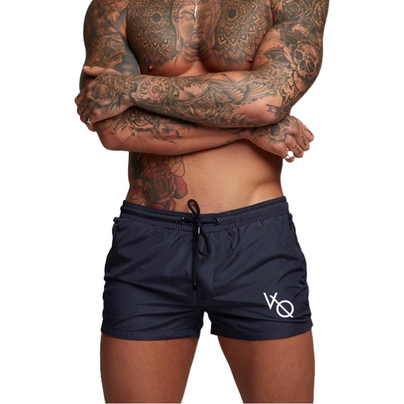 Muscle Men's Quick-drying Sports Shorts Men's Breathable Training Fitness Pants Summer Sweat-absorbent Casual Outdoor Three-point Pants