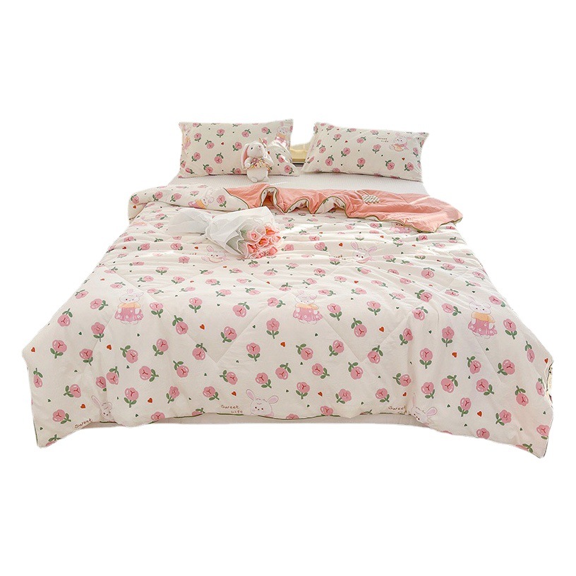 Class A maternal and child double-layer yarn soybean fiber summer cool quilt summer washable air conditioning quilt children summer quilt wholesale