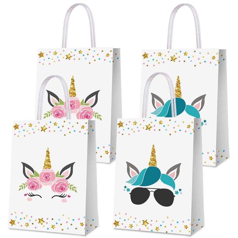 Ready-Made Gift Bag, Unicorn Handbag, Accessible Luxury Cartoon Gift Bag, Large Capacity, Gift Paper Bag, High-End