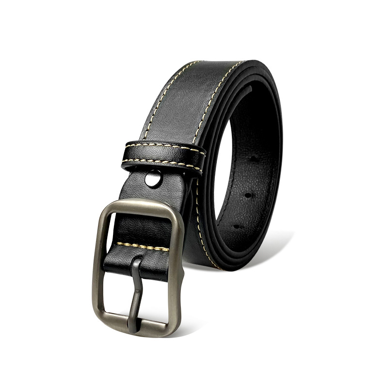 Picture of Pin Buckle Belt Men's Young People Hong Kong-style Trendy Ins Simple Jeans Belt Unisex All-match Trouser Belt