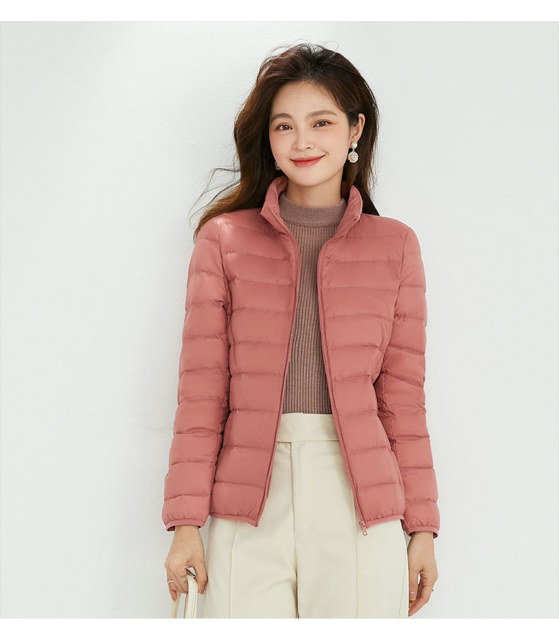 Picture of 90 down down Jacket Women's Hooded Lightweight Short Large Size Lightweight Western Style White Duck down Jacket Pinghu down Jacket Wholesale