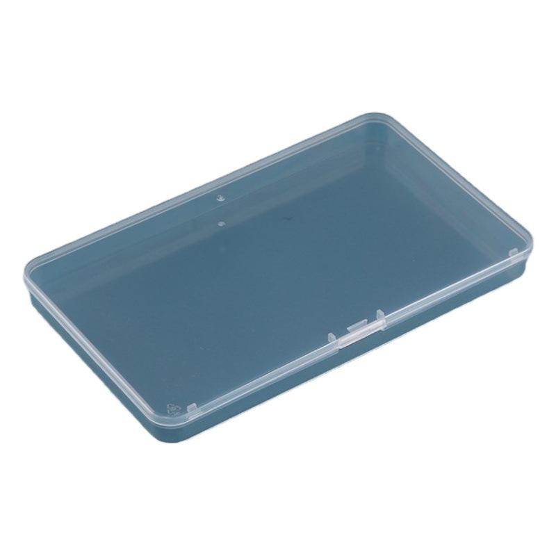 Wholesale transparent mask packing box flat box stamp protection box dustproof moisture-proof business card box rectangular plastic box